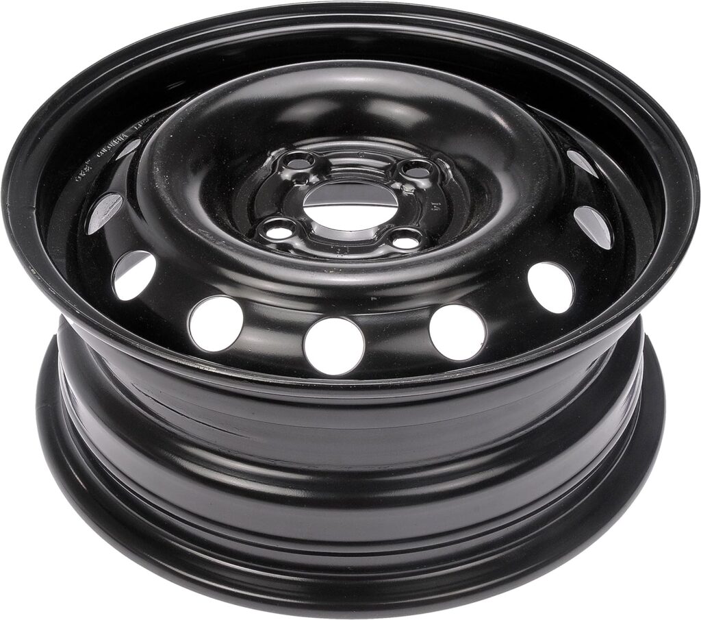 Dorman 939-105 14 x 5.5 In. Steel Wheel Compatible with Select Hyundai / Kia / Toyota Models, Black