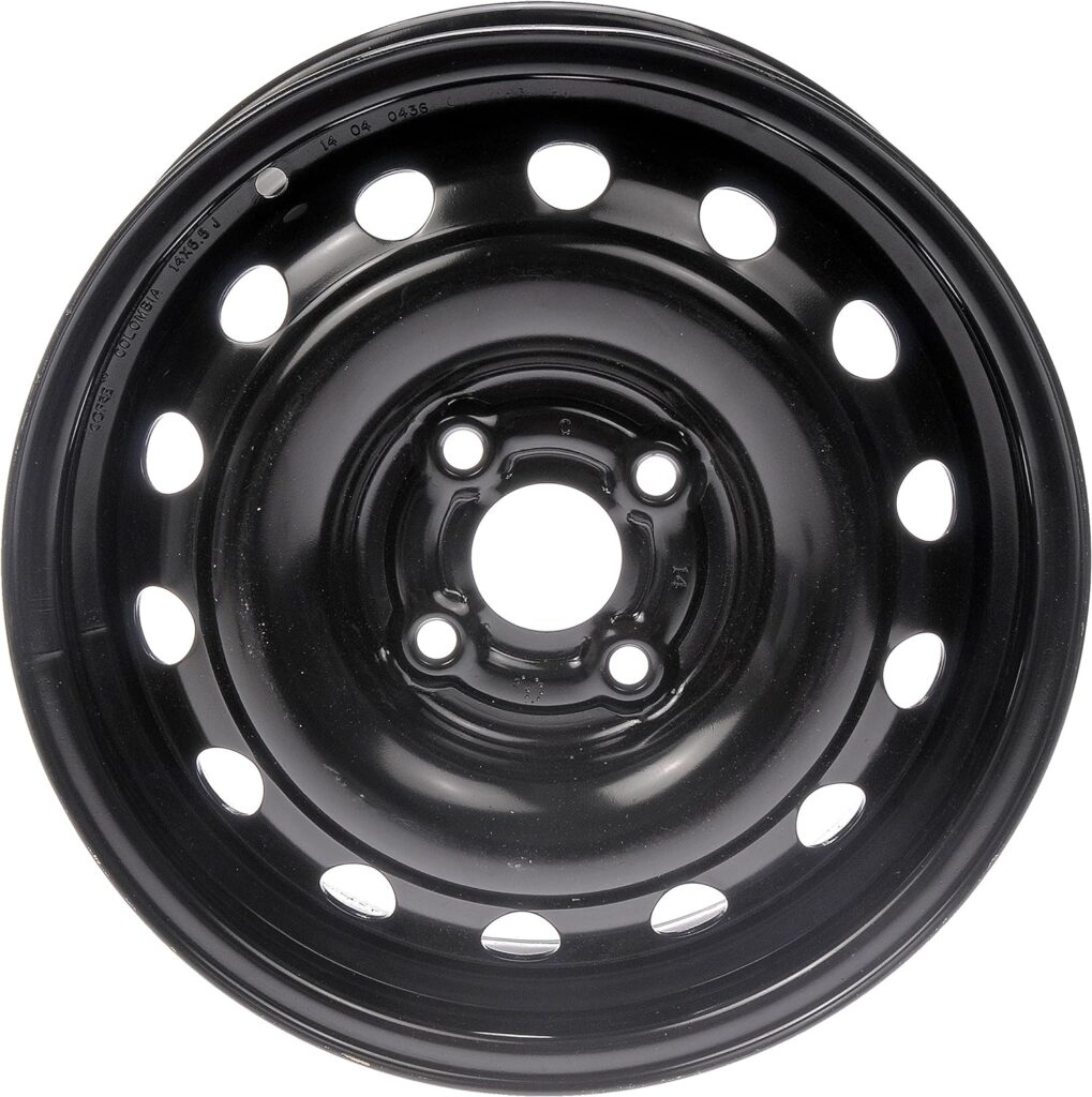 Dorman 939-105 14 x 5.5 In. Steel Wheel Compatible with Select Hyundai / Kia / Toyota Models, Black