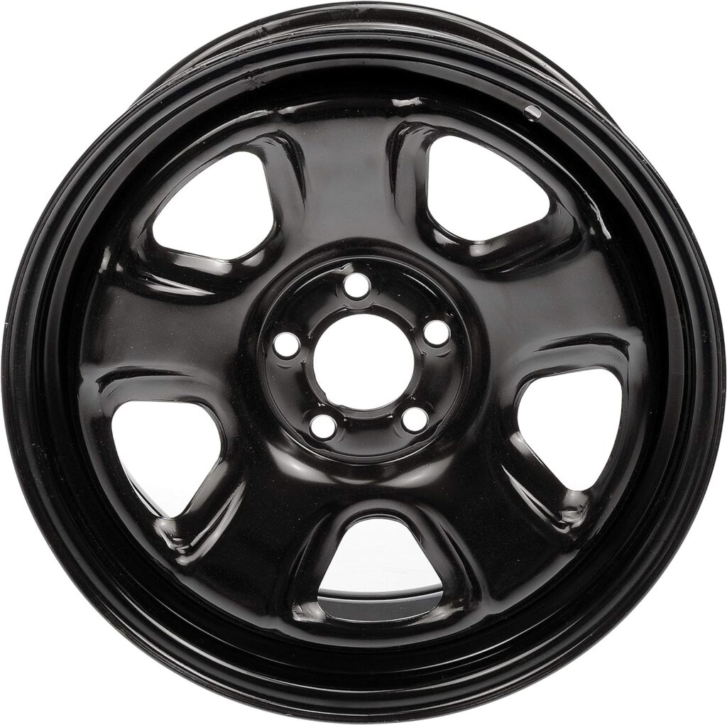 Dorman 939-166 18 x 7.5 Steel Wheel Compatible with Select Chrysler/Dodge Models, Black