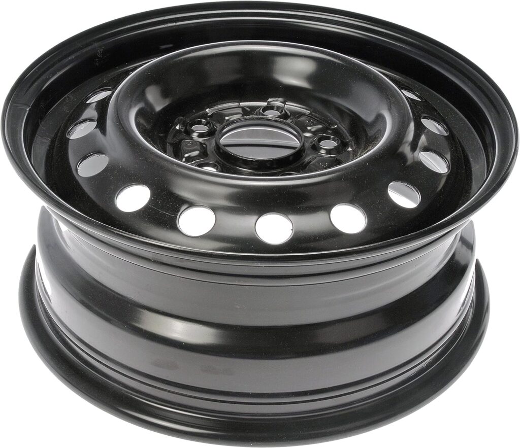 Dorman 939-196 15 x 6 In. Steel Wheel Compatible with Select Hyundai / Kia Models, Black