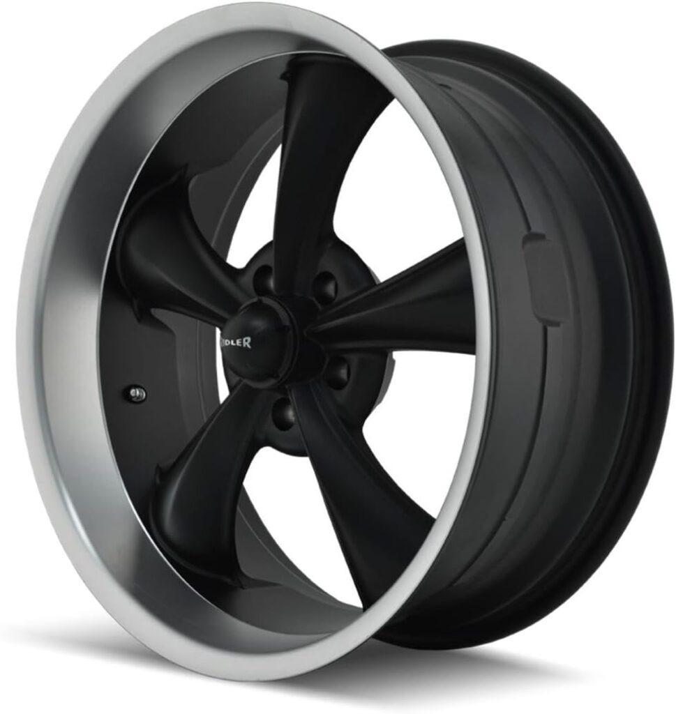 Ridler Style 695 695 Matte Black Wheel with Machined Lip (18x8/5x127mm)