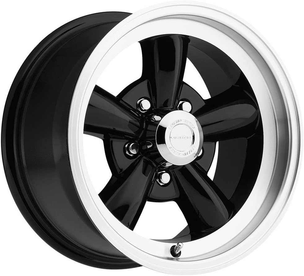 Vision 141 Legend5 Сustom Wheel - Gloss Black with Machined Lip 15 x 8, 0 Offset, 5x139.7 Bolt Pattern, 87.1mm Hub