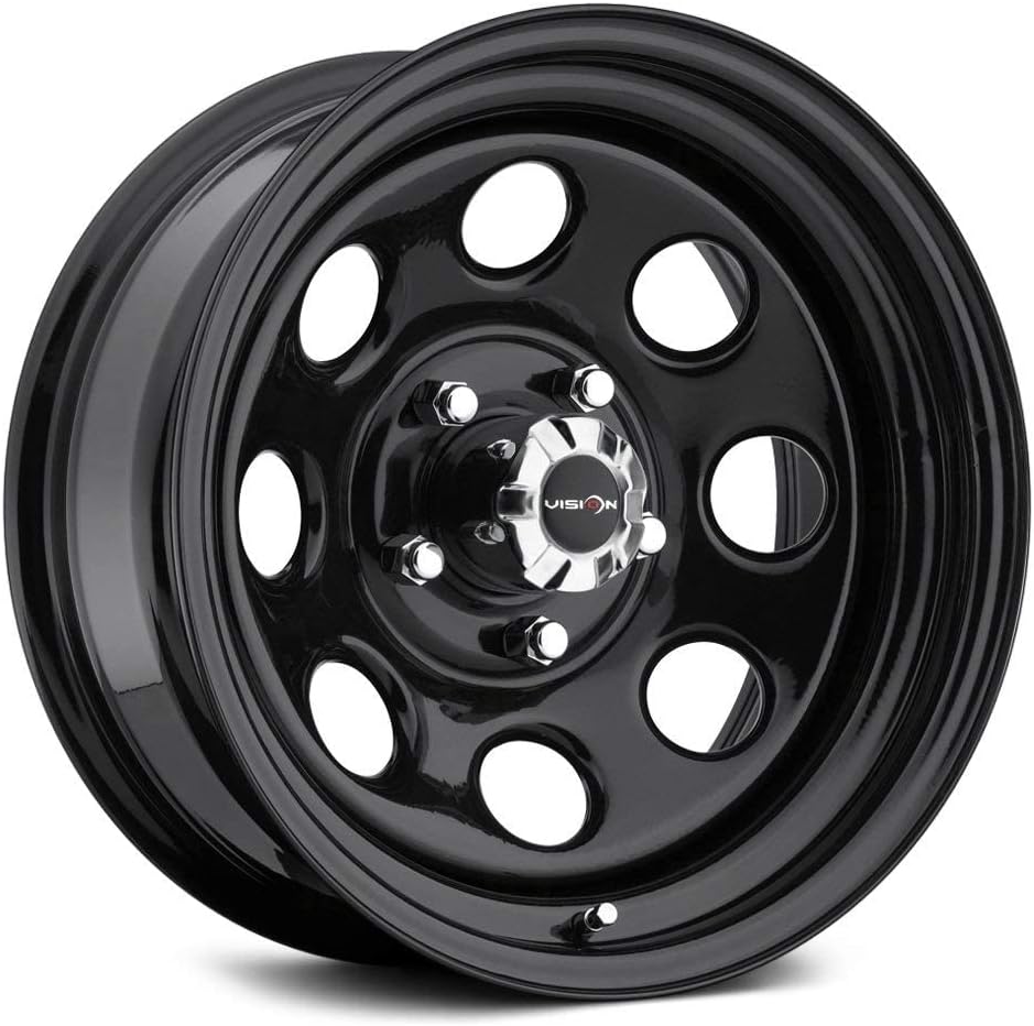 Vision 85 Soft 8 Black Wheel with Painted Finish (15x7/5x114.3mm)
