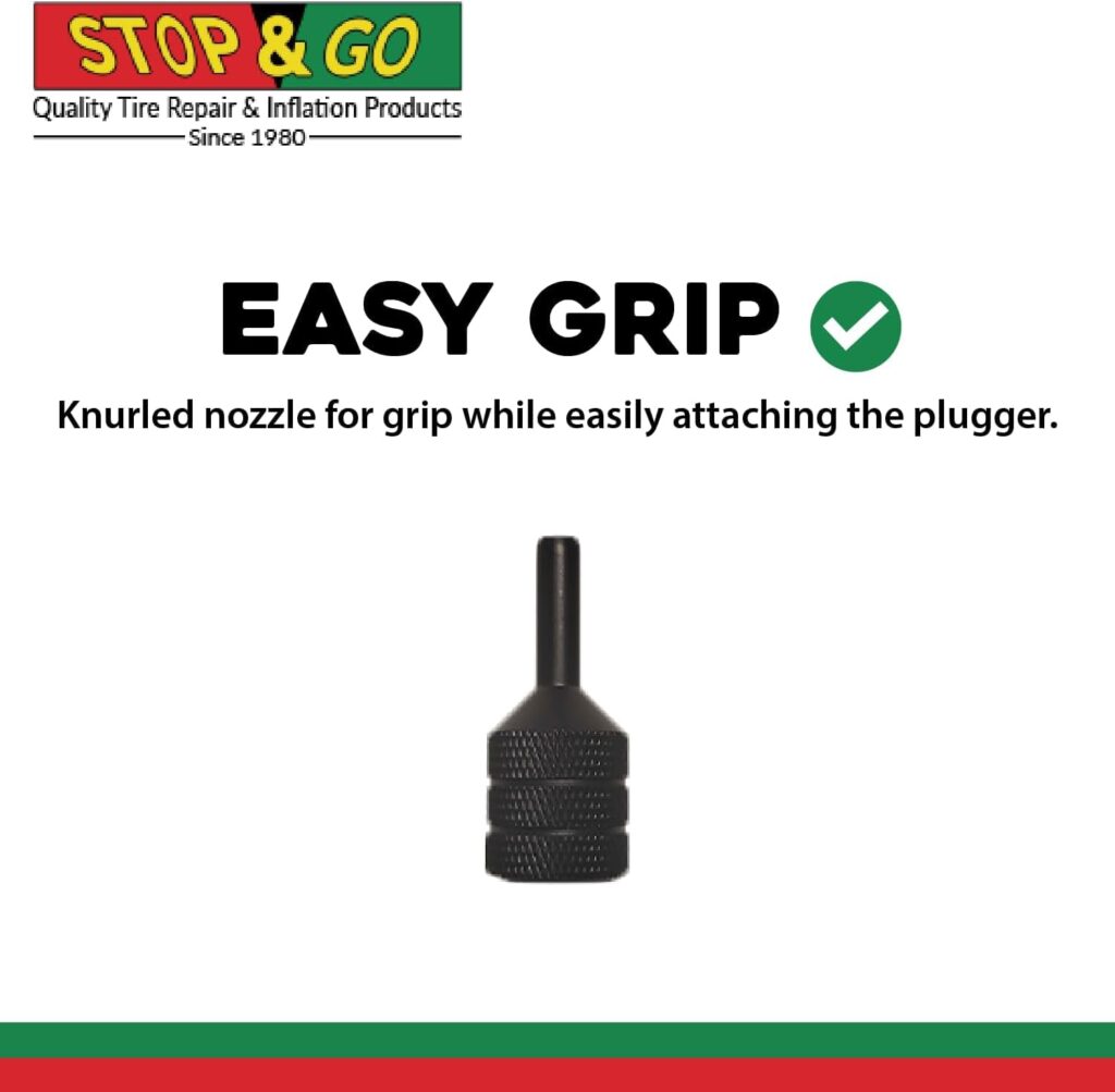 Stop  Go 1085 30 Piece Deluxe Tubeless Tire Plugger Repair Kit Punctures and Flats on Car, Motorcycle, ATV, Jeep, Truck,  Tractor (25 Mushroom Plugs)