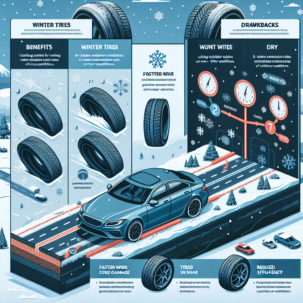 Are There Any Recommendations For Driving With Winter Tires On Dry Pavement?
