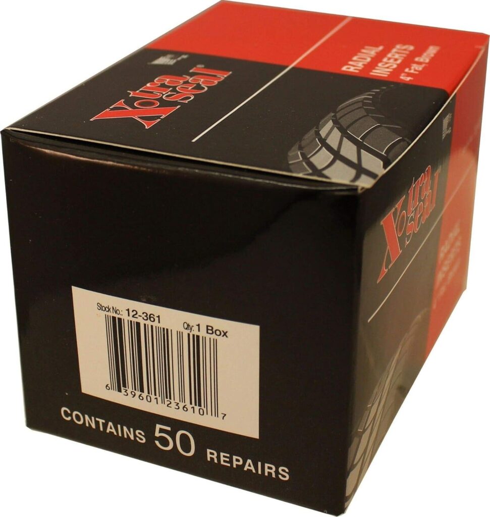 Xtra-Seal 12-361 Tubeless Tire Repair Plug-Insert-Seal 4 Fat, Brown. Made in U.S.A. Box of 50 repairs.